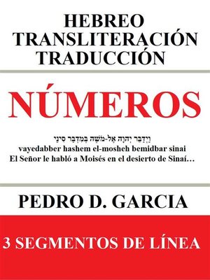 cover image of Números--Hebreo Transliteración Traducción